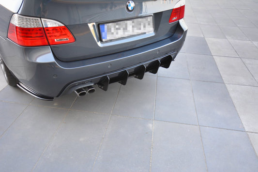 Diffusor Heck Ansatz für Heckschürze für BMW 5er E61 (TOURING) WAGON M Paket