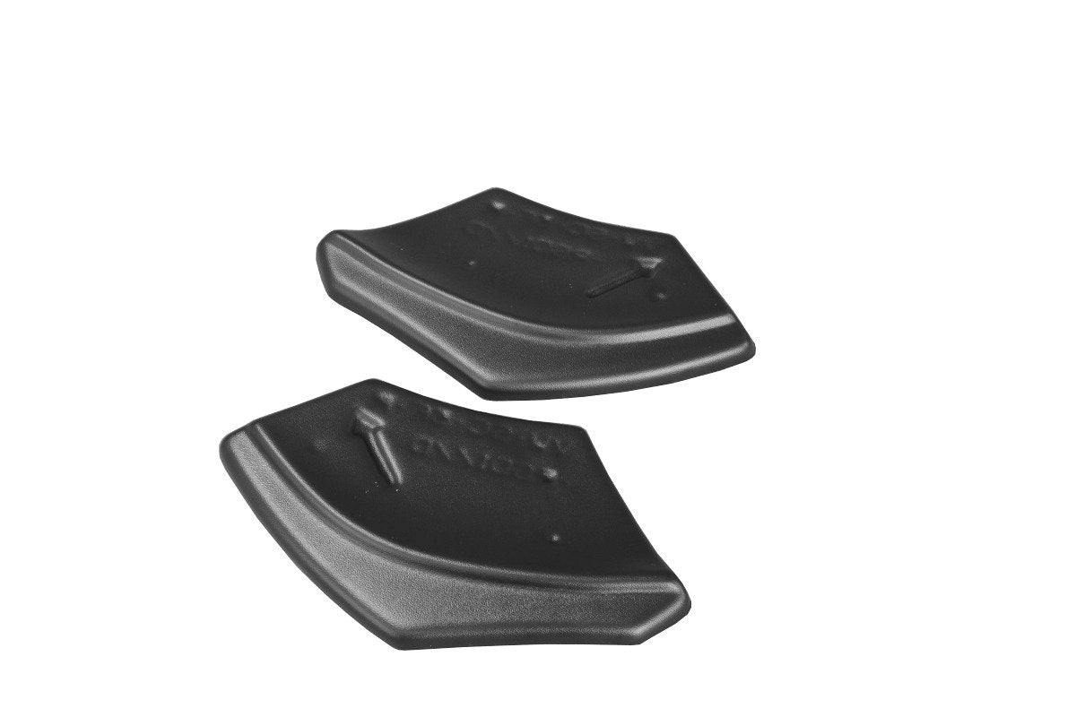 Heck Ansatz Flaps Diffusor für VOLKSWAGEN SCIROCCO MK.3 R FACELIFT schwarz Hochglanz