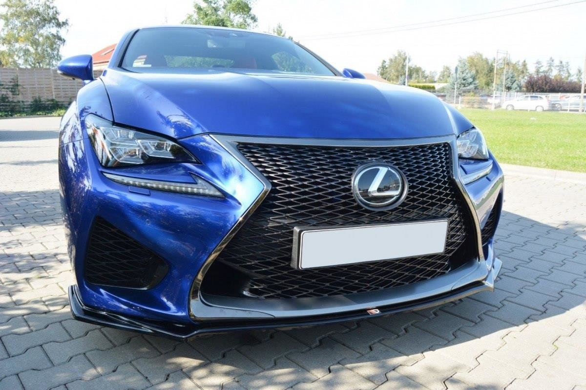 Front Ansatz V.1 für Lexus RC F schwarz Hochglanz