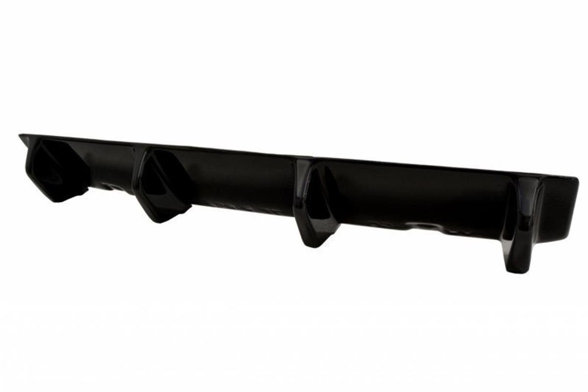 Mittlerer Diffusor Heck Ansatz für VW GOLF 7 R Facelift schwarz matt