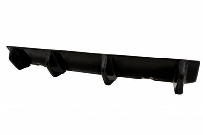 Mittlerer Diffusor Heck Ansatz für VW GOLF 7 R Facelift schwarz matt