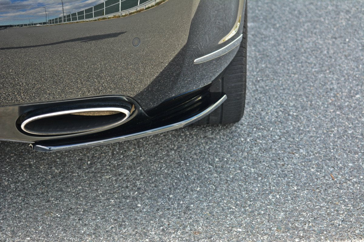 Heck Ansatz Flaps Diffusor für BENTLEY CONTINENTAL GT schwarz Hochglanz