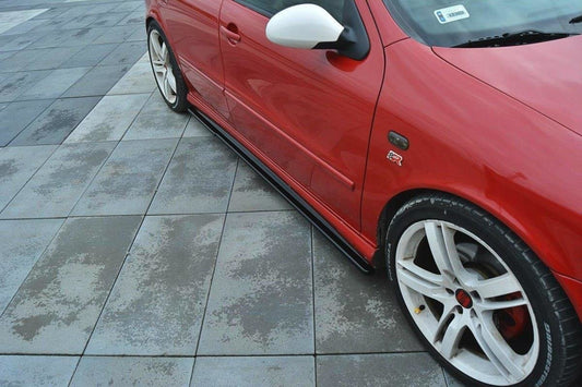 Seitenschweller Ansatz für Seat Leon Mk1 Cupra schwarz Hochglanz