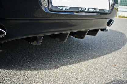 Diffusor Heck Ansatz für BENTLEY CONTINENTAL GT schwarz Hochglanz