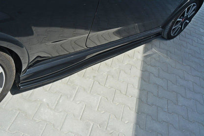 Seitenschweller Ansatz für Fiat Punto Evo Abarth Carbon Look