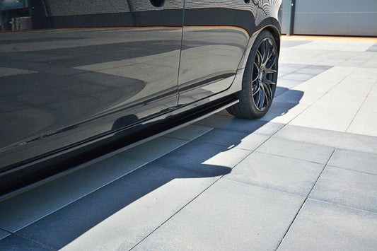Seitenschweller Ansatz für Volvo V60 Polestar Facelift schwarz Hochglanz