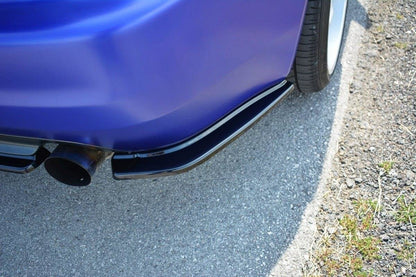 Heck Ansatz Flaps Diffusor für HONDA S2000 schwarz Hochglanz