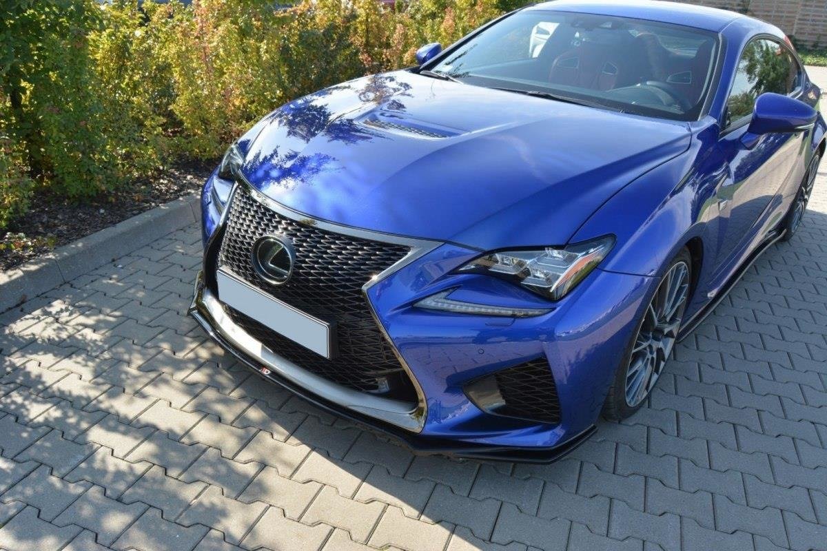 Front Ansatz V.1 für Lexus RC F schwarz Hochglanz
