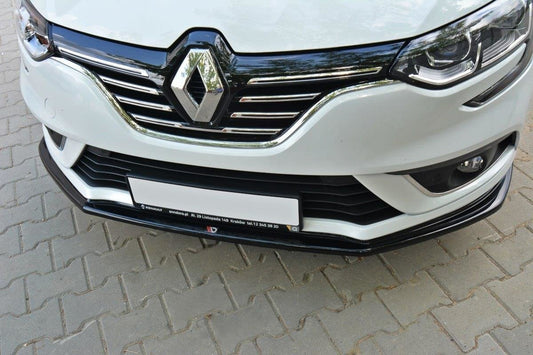 Front Ansatz V.1 für Renault Megane Mk4 Hatchback schwarz Hochglanz