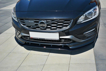 Front Ansatz V.1 für Volvo V60 Polestar Facelift schwarz Hochglanz
