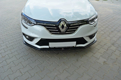 Front Ansatz V.1 für Renault Megane Mk4 Hatchback schwarz Hochglanz