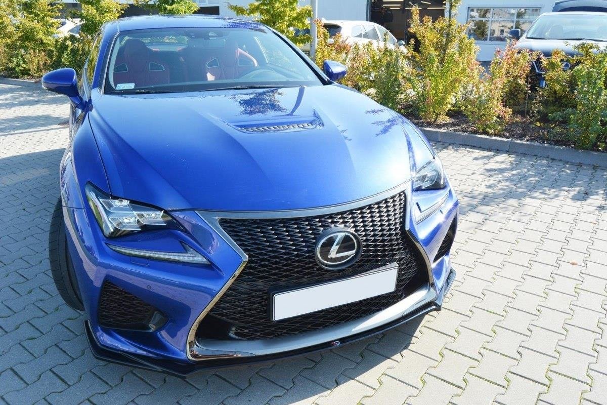 Front Ansatz V.1 für Lexus RC F schwarz Hochglanz