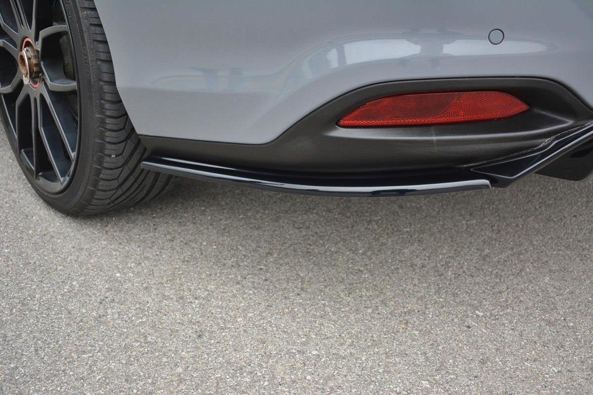 Heck Ansatz Flaps Diffusor für Fiat Tipo S-Design schwarz Hochglanz