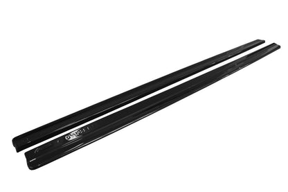 Seitenschweller Ansatz für BENTLEY CONTINENTAL GT schwarz Hochglanz