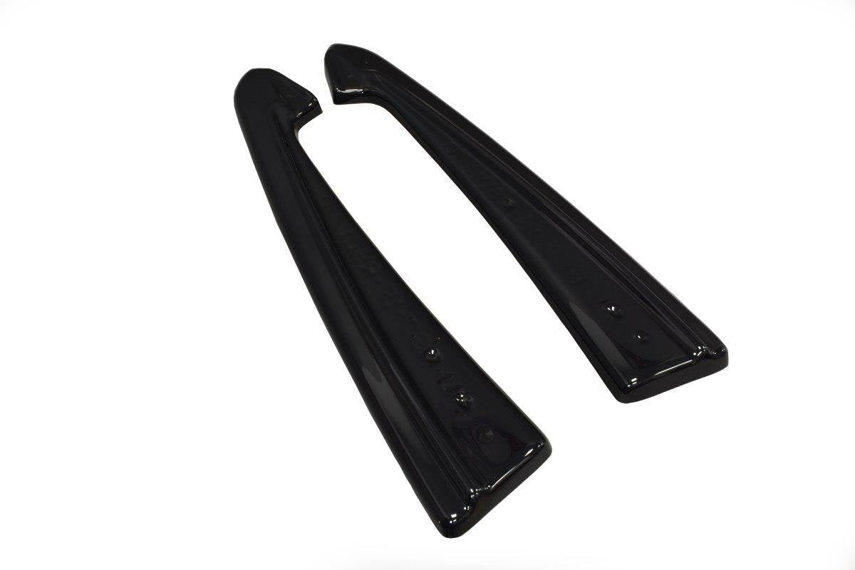 Heck Ansatz Flaps Diffusor für Audi RS7 Facelift Carbon Look