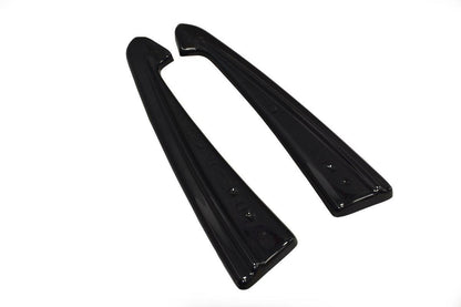 Heck Ansatz Flaps Diffusor für Audi RS7 Facelift Carbon Look
