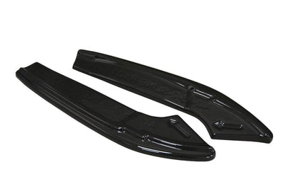 Heck Ansatz Flaps Diffusor für Audi A4 B9 S-Line schwarz Hochglanz
