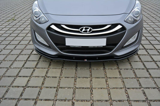 Front Ansatz für Hyundai i30 mk.2 schwarz Hochglanz