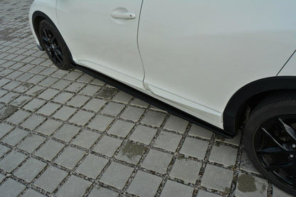 Seitenschweller Ansatz für Honda Civic Mk9 Facelift schwarz matt