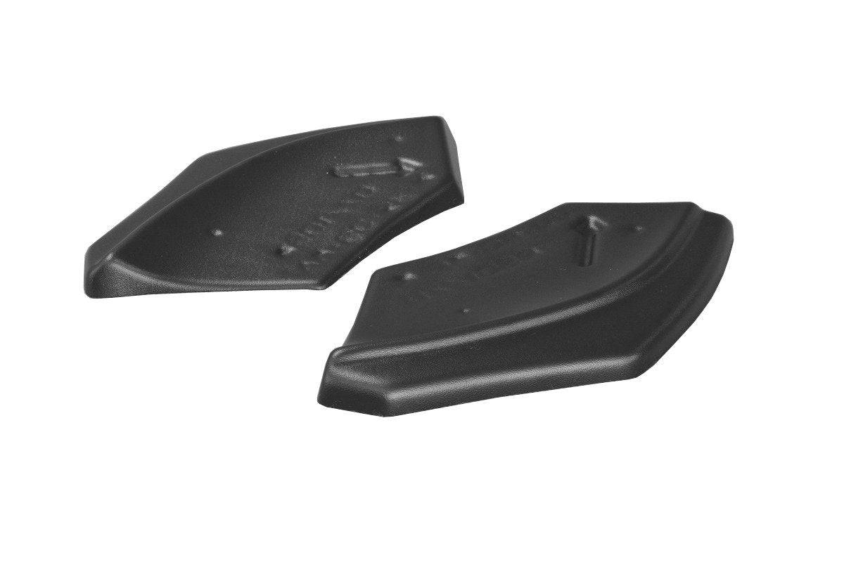 Heck Ansatz Flaps Diffusor für VOLKSWAGEN SCIROCCO MK.3 R FACELIFT schwarz Hochglanz