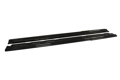Seitenschweller Ansatz für Renault Laguna mk 3 Coupe schwarz Hochglanz