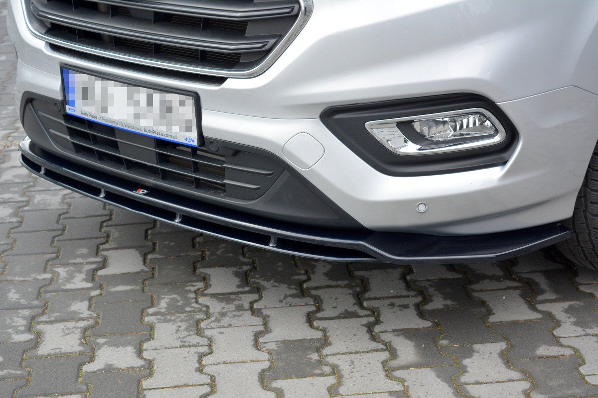 Front Ansatz V.1 für Ford Transit Custom Mk1 Facelift / Tourneo Custom Mk1 Facelift schwarz Hochglanz