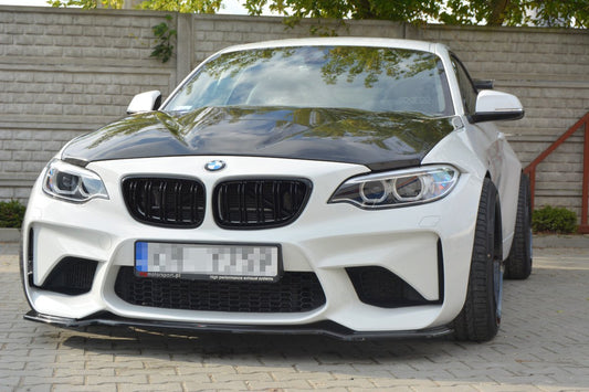 Front Ansatz für BMW M2 (F87) COUPÉ schwarz Hochglanz