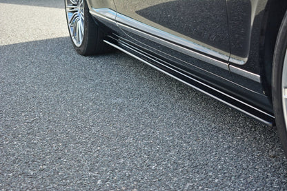 Seitenschweller Ansatz für BENTLEY CONTINENTAL GT schwarz Hochglanz