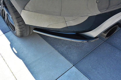 Heck Ansatz Flaps Diffusor für Volvo V60 Polestar Facelift schwarz Hochglanz