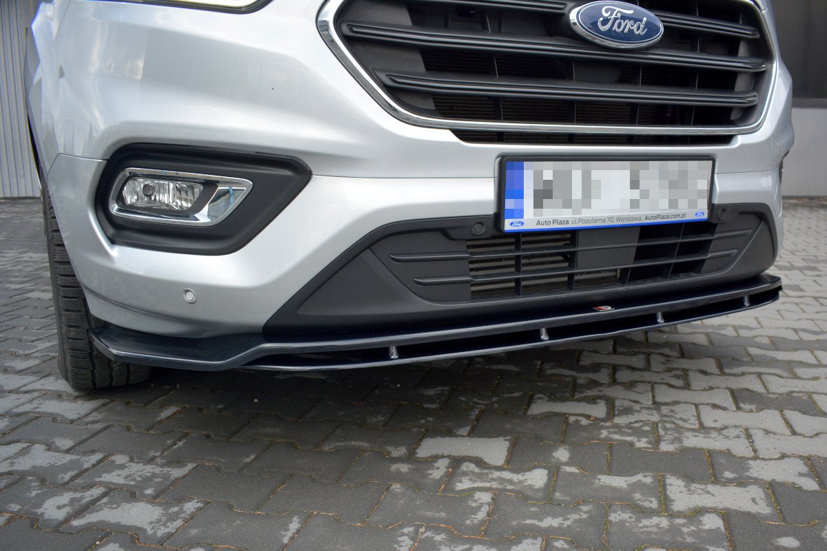 Front Ansatz V.1 für Ford Transit Custom Mk1 Facelift / Tourneo Custom Mk1 Facelift schwarz Hochglanz