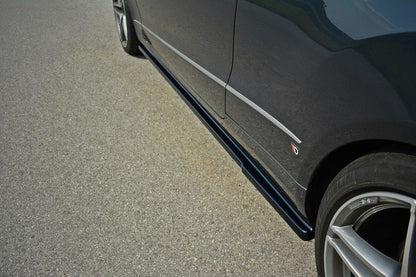 Seitenschweller Ansatz für Mercedes E W212 schwarz matt