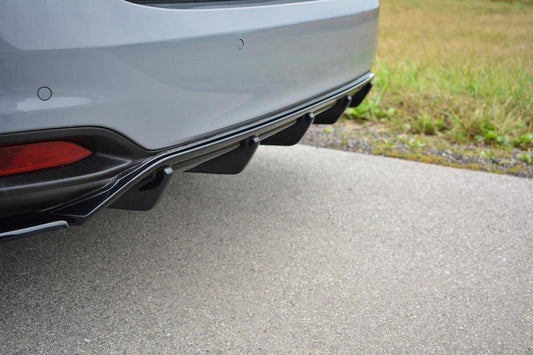 Diffusor Heck Ansatz für Fiat Tipo S-Design SW schwarz Hochglanz
