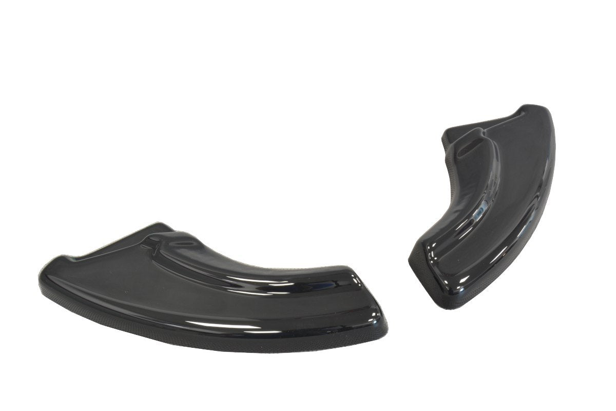 Heck Ansatz Flaps Diffusor passend für passend für Fiat Punto Evo Abarth schwarz Hochglanz schwarz Hochglanz