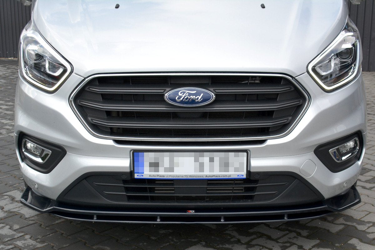 Front Ansatz V.1 für Ford Transit Custom Mk1 Facelift / Tourneo Custom Mk1 Facelift schwarz Hochglanz