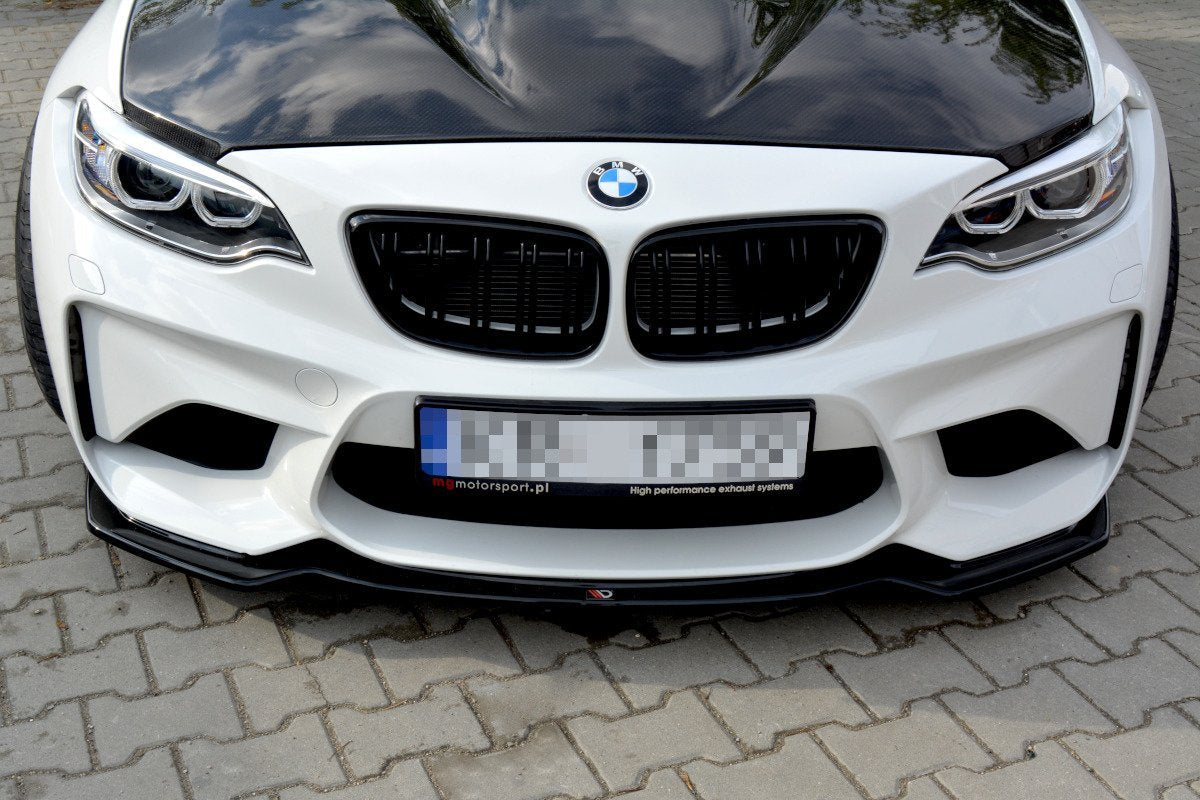 Front Ansatz für BMW M2 (F87) COUPÉ schwarz Hochglanz