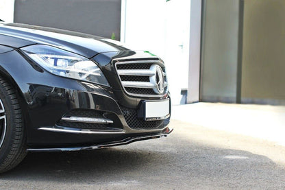 Front Ansatz für Mercedes-Benz CLS C218 schwarz Hochglanz