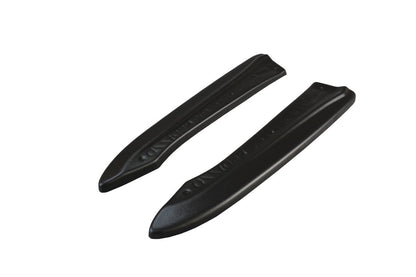 Heck Ansatz Flaps Diffusor für Audi RS6 C6 Avant schwarz Hochglanz