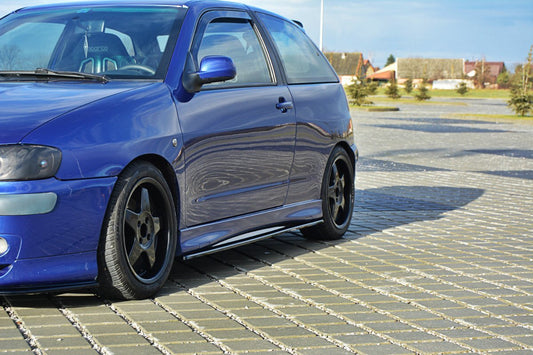 Seitenschweller Ansatz für SEAT IBIZA MK2 FACELIFT CUPRA schwarz Hochglanz