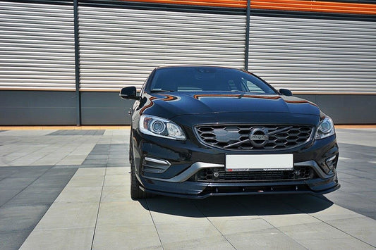 Front Ansatz V.1 für Volvo V60 Polestar Facelift schwarz Hochglanz