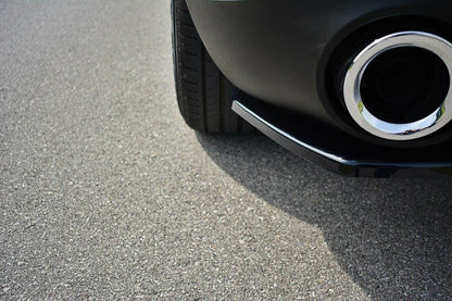Heck Ansatz Flaps Diffusor für Alfa Romeo Stelvio Mk1 schwarz Hochglanz