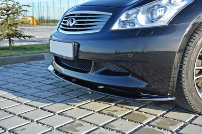 Front Ansatz V.1 für Infiniti G37 Limousine schwarz Hochglanz