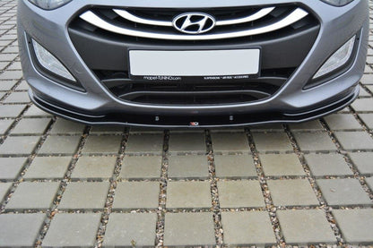 Front Ansatz für Hyundai i30 mk.2 schwarz Hochglanz