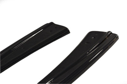 Heck Ansatz Flaps Diffusor für Audi RS7 Facelift Carbon Look