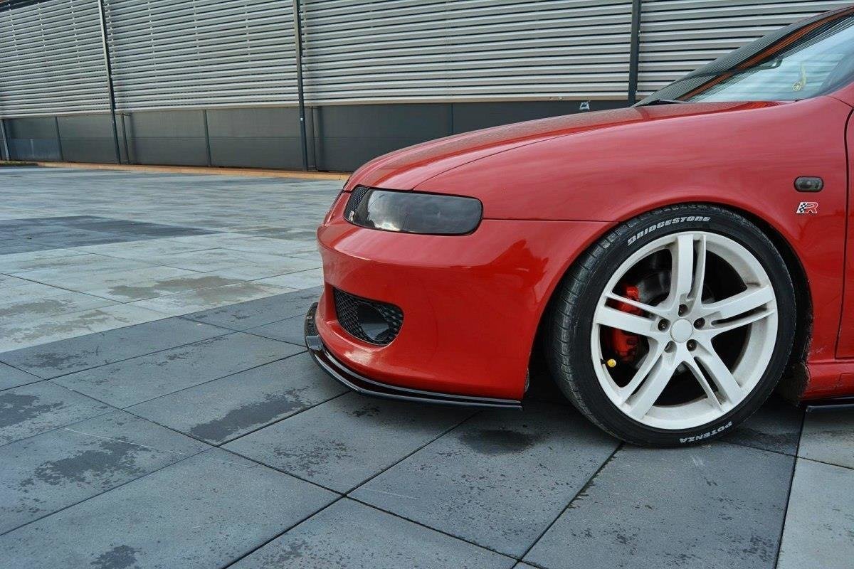 Front Ansatz für v.1 Seat Leon Mk1 Cupra schwarz Hochglanz