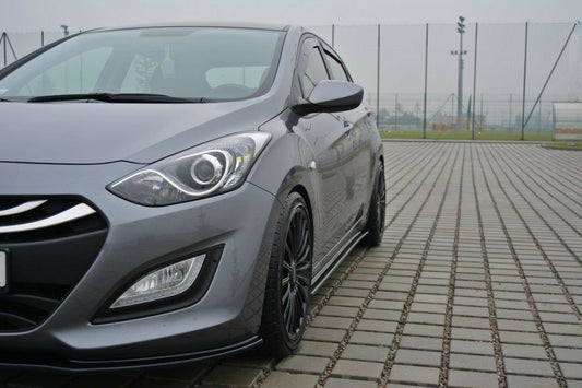 Seitenschweller Ansatz für Hyundai i30 mk.2 schwarz Hochglanz