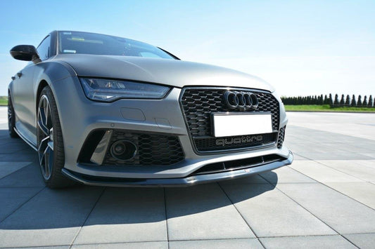 Front Ansatz V.2 für Audi RS7 C7 schwarz Hochglanz