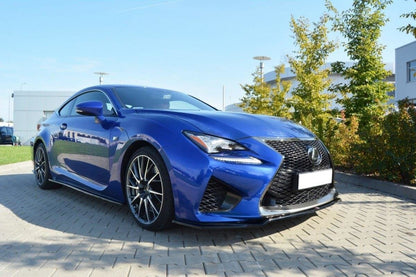Front Ansatz V.1 für Lexus RC F schwarz Hochglanz