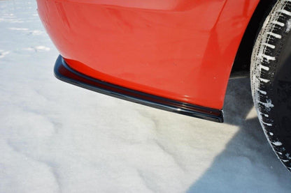 Heck Ansatz Flaps Diffusor für BMW 3er F30 schwarz Hochglanz