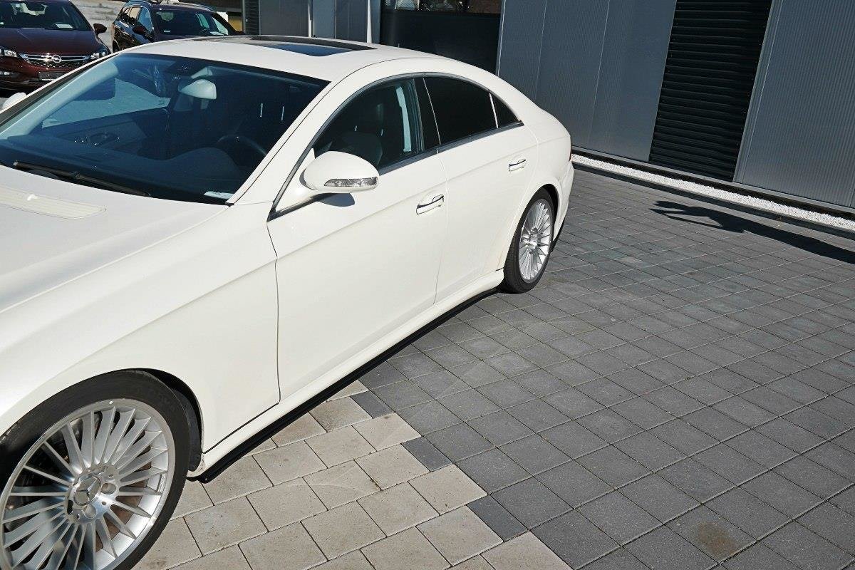 Seitenschweller Ansatz für Mercedes CLS C219 55AMG schwarz matt