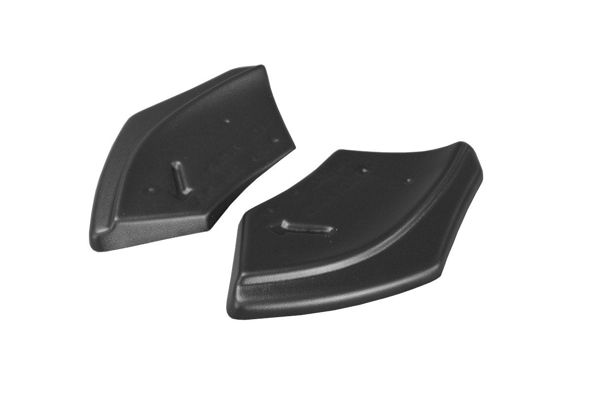 Heck Ansatz Flaps Diffusor für VOLKSWAGEN SCIROCCO MK.3 R FACELIFT schwarz Hochglanz